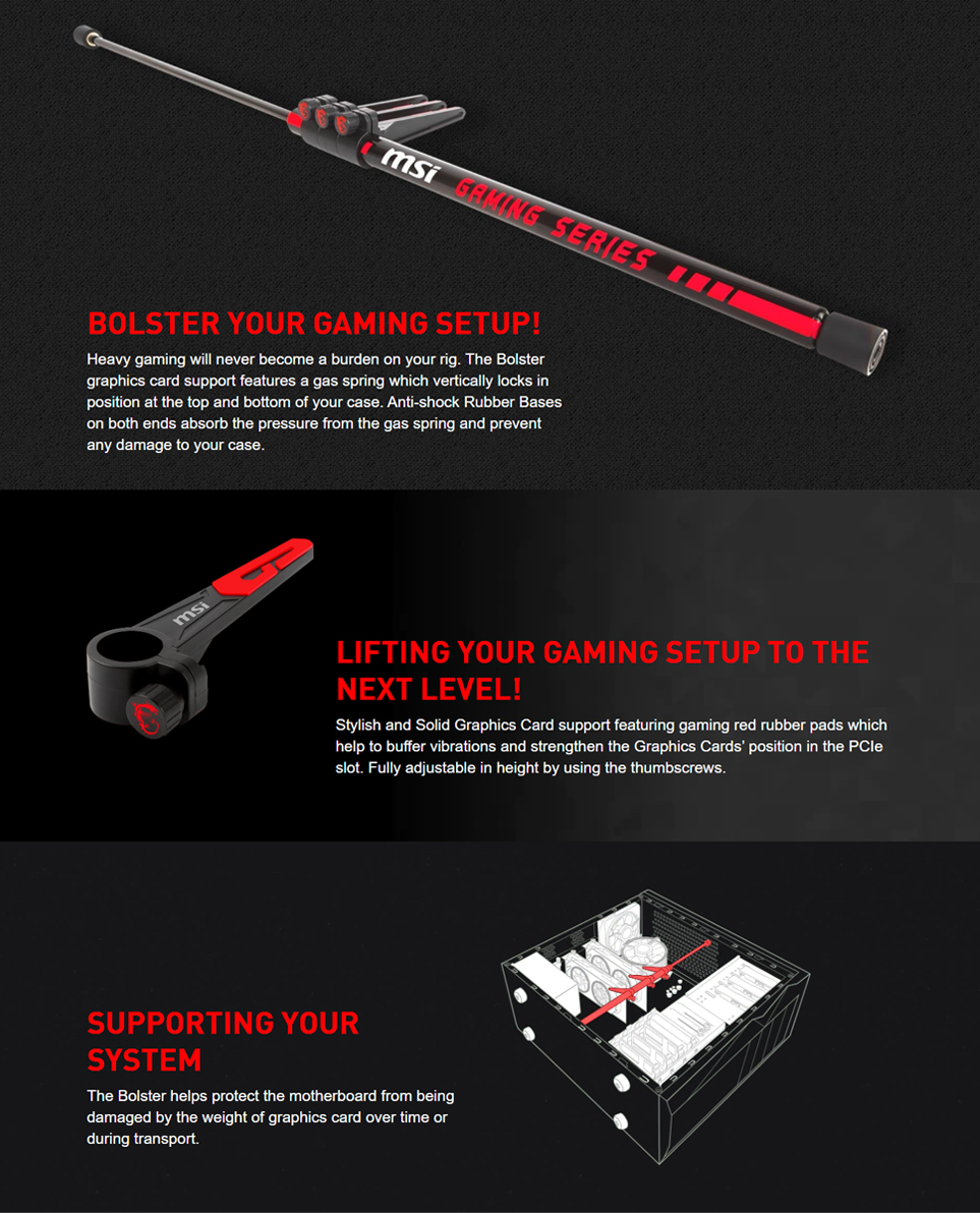 Msi gaming series graphics card bolster что это